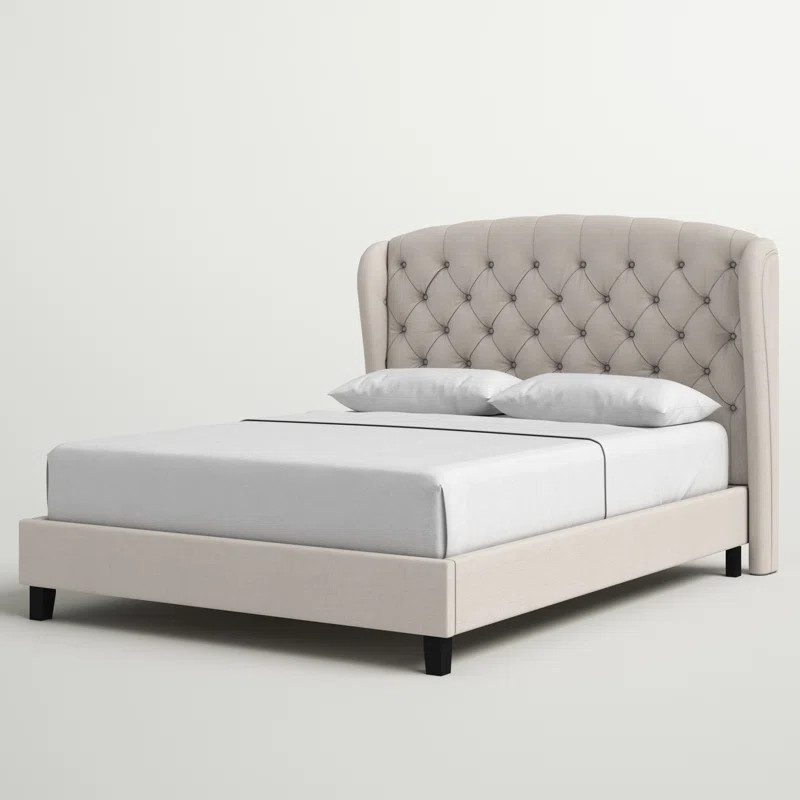 Autrey Upholstered Wingback Bed | Wayfair North America