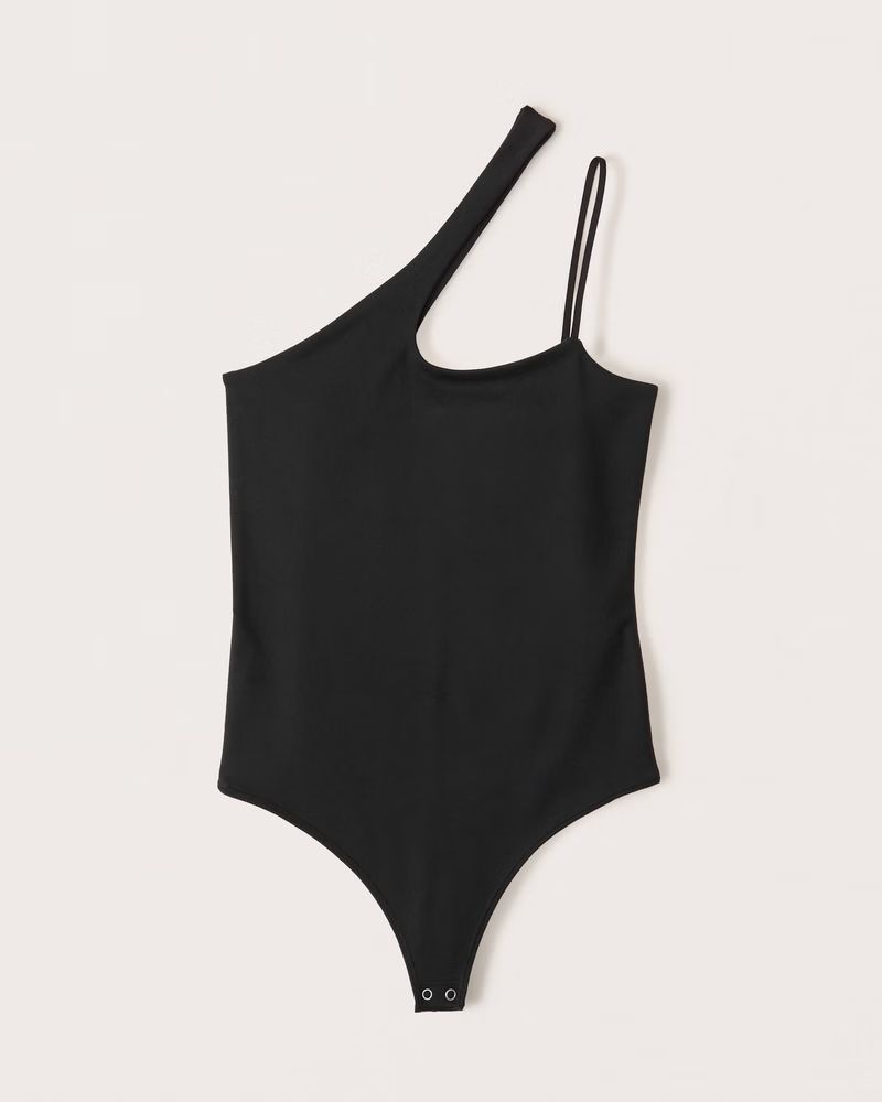 Women's Asymmetrical One-Shoulder Seamless Fabric Bodysuit | Women's New Arrivals | Abercrombie.c... | Abercrombie & Fitch (US)