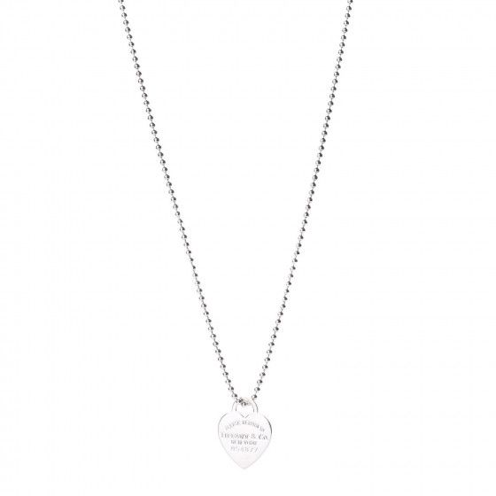 TIFFANY Sterling Silver Long Return To Tiffany Heart Pendant Necklace | Fashionphile