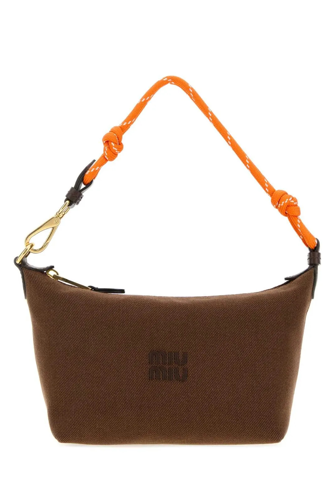 Miu Miu Gabardine Zipped Shoulder Bag | Cettire Global