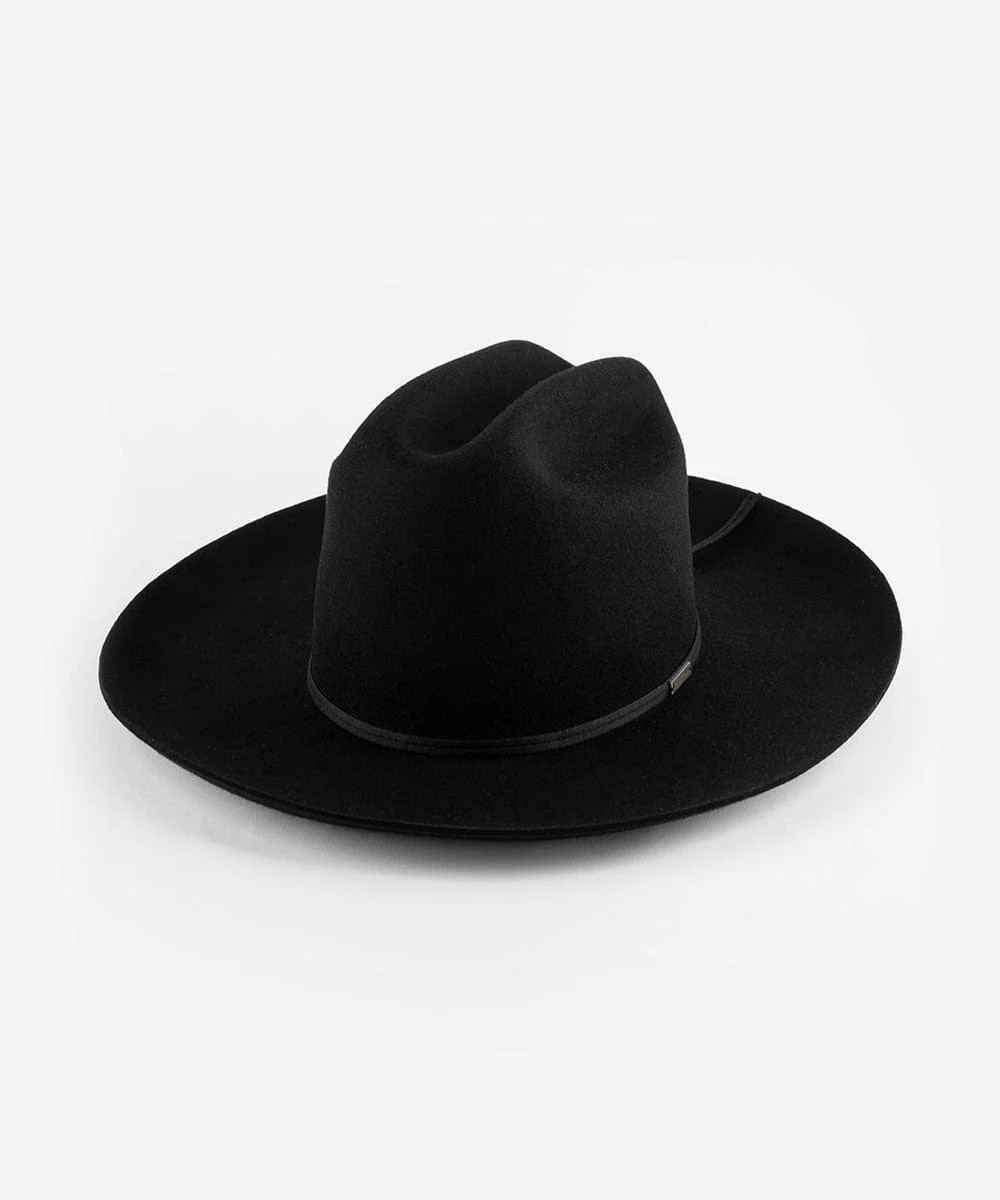 Ezra Western Hat - Black BLEMISHED | Gigi Pip