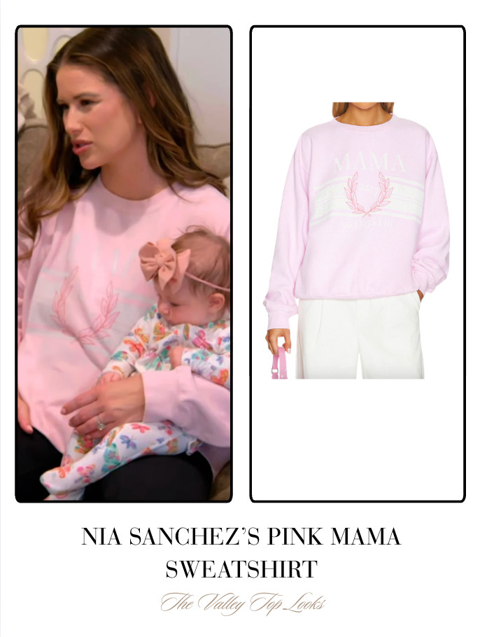  Nia Sanchez's Pink Mama Sweatshirt 

 