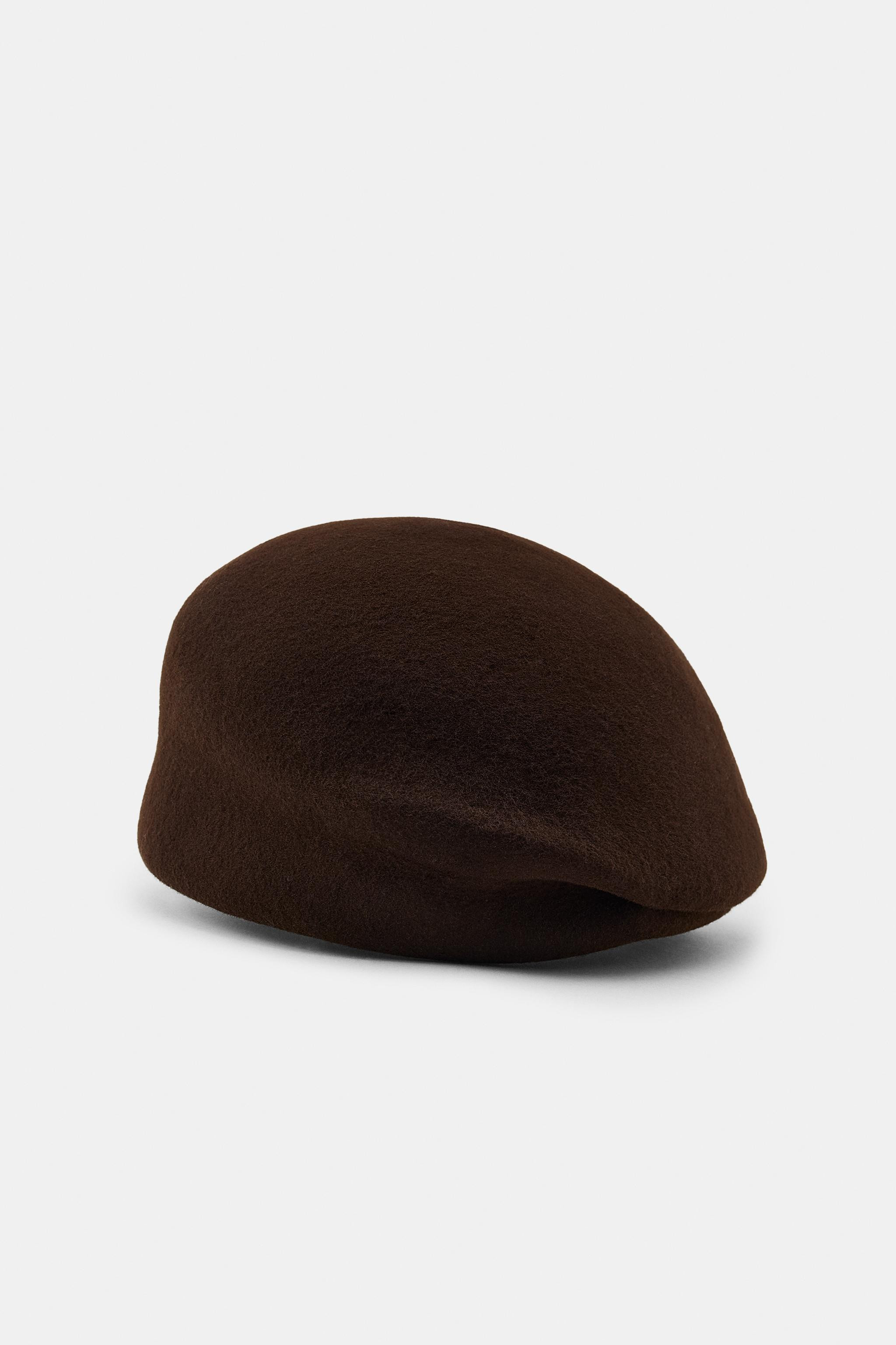 100% WOOL SKULLCAP HAT | Zara US