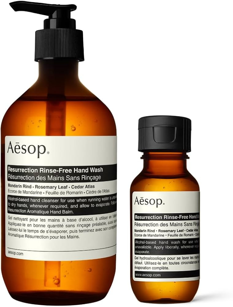 Aesop Resurrection Rinse-Free Hand Wash | Aromatic, Alcohol-Based Gel with Purifying and Hydratin... | Amazon (US)