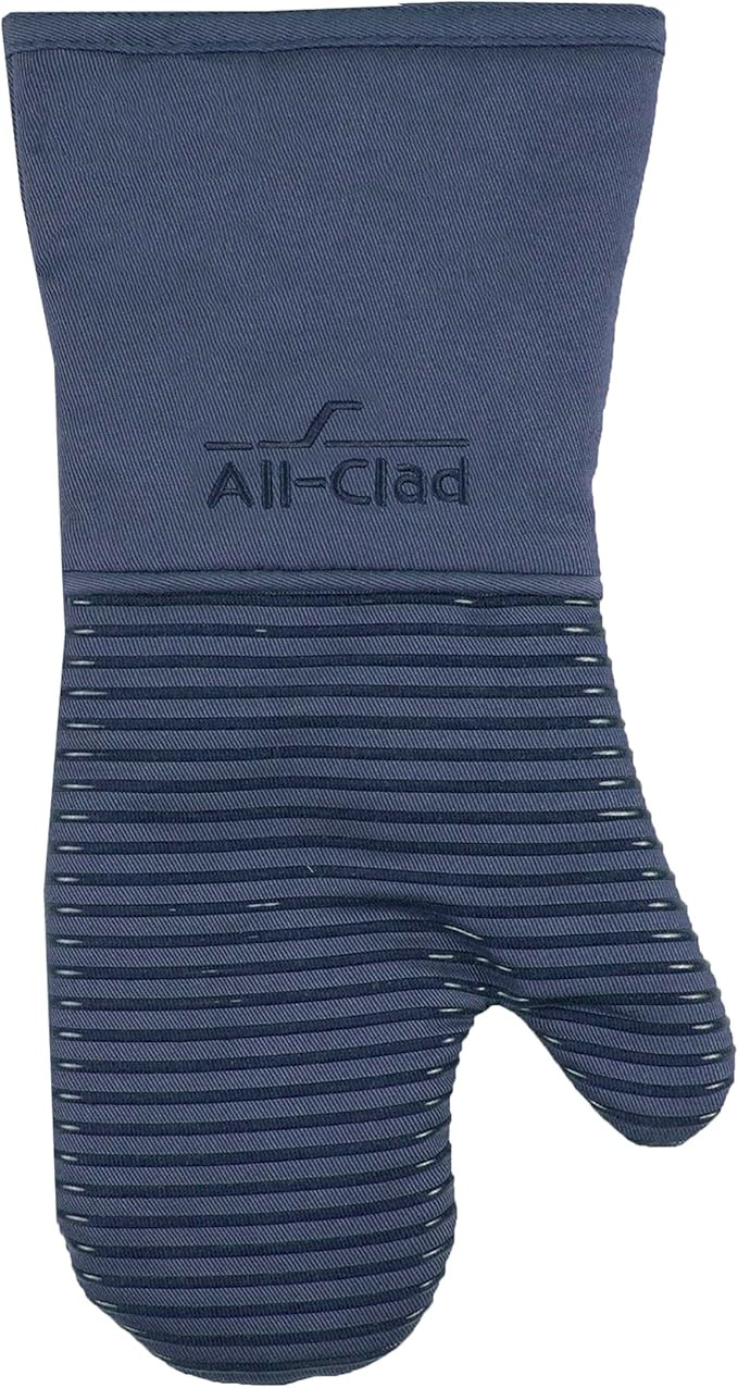 All-Clad Premium Silicone Oven Mitt: Heat Resistant to 500 Degrees - 100% Cotton & Silicone, 14"x... | Amazon (US)
