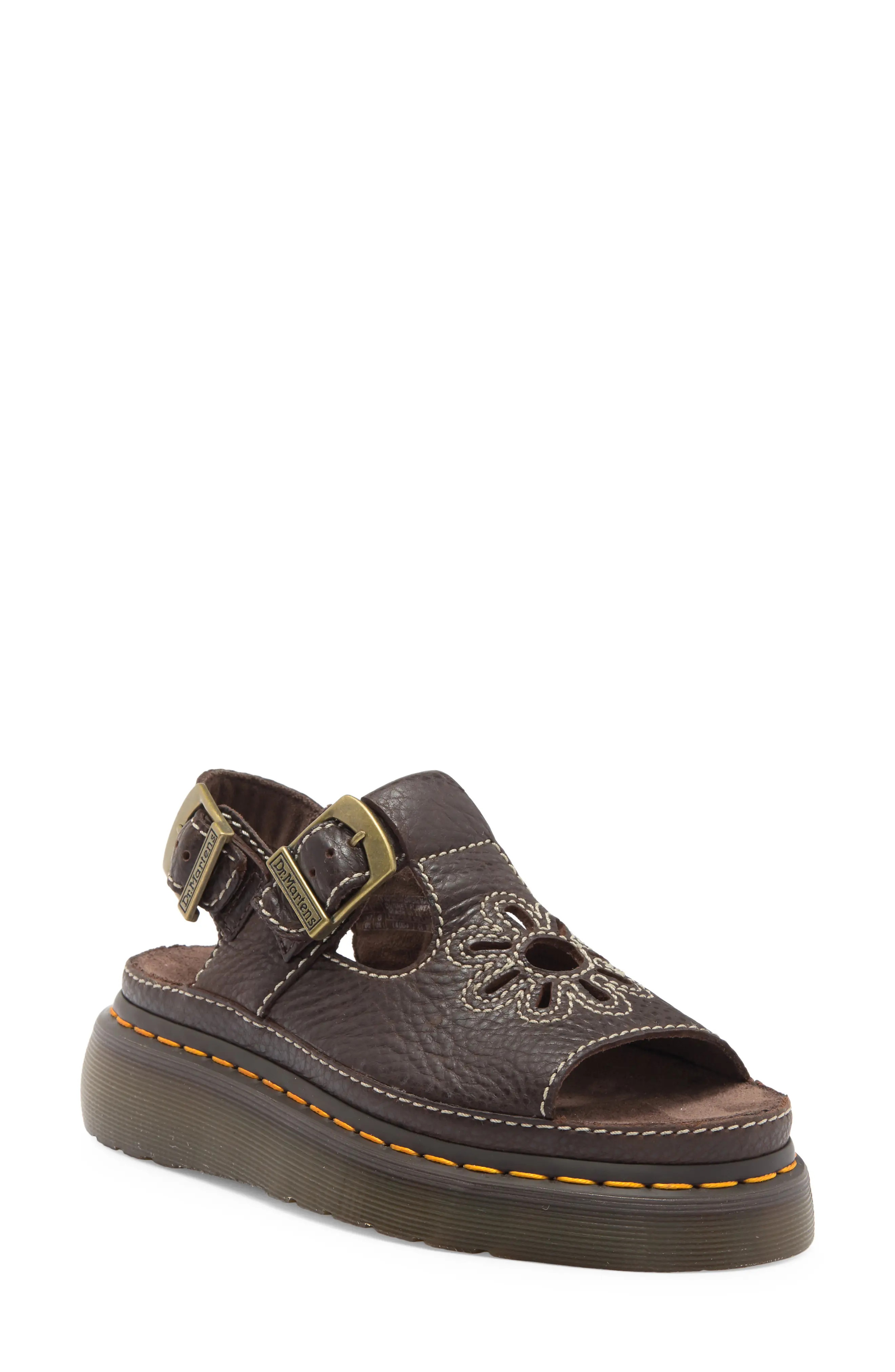 Dr. Martens Dunnet Flower Slingback Sandal in Sage Green Buttersoft at Nordstrom, Size 6Us | Nordstrom