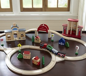 Wooden Train Set | Pottery Barn Kids