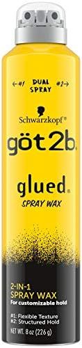 Got2b Glued Spray Wax with 2-in-1 Dual Nozzle, 8 oz | Amazon (US)
