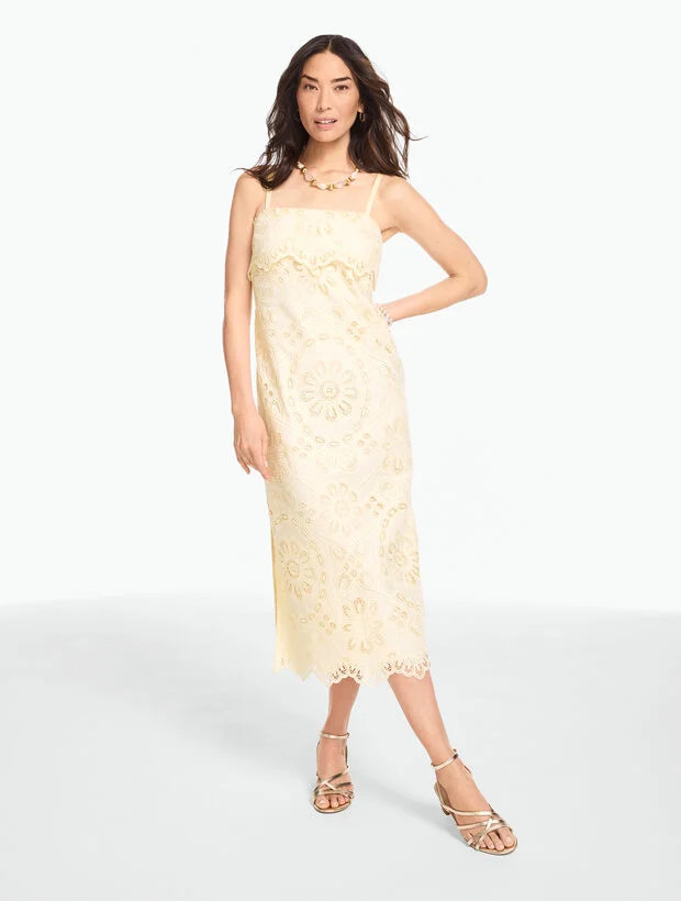 RSVP Eyelet Midi Dress | Talbots