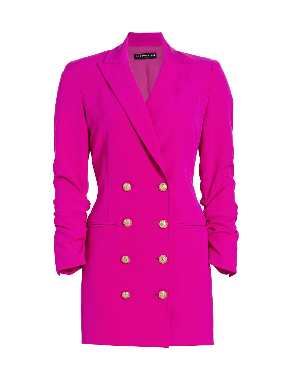 Women's Gwen Crepe Blazer Dress - Hot Pink - Size Medium - Hot Pink - Size Medium | Saks Fifth Avenue