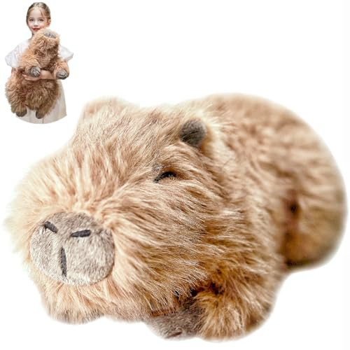 uoozii 20" | 4 Pounds Capybara Weighted Stuffed Animals with Removable Unscented Microwavable Pouch, Cute Coolable Warmable Weighted Plush Gift for Kids & Adults | Amazon (US)