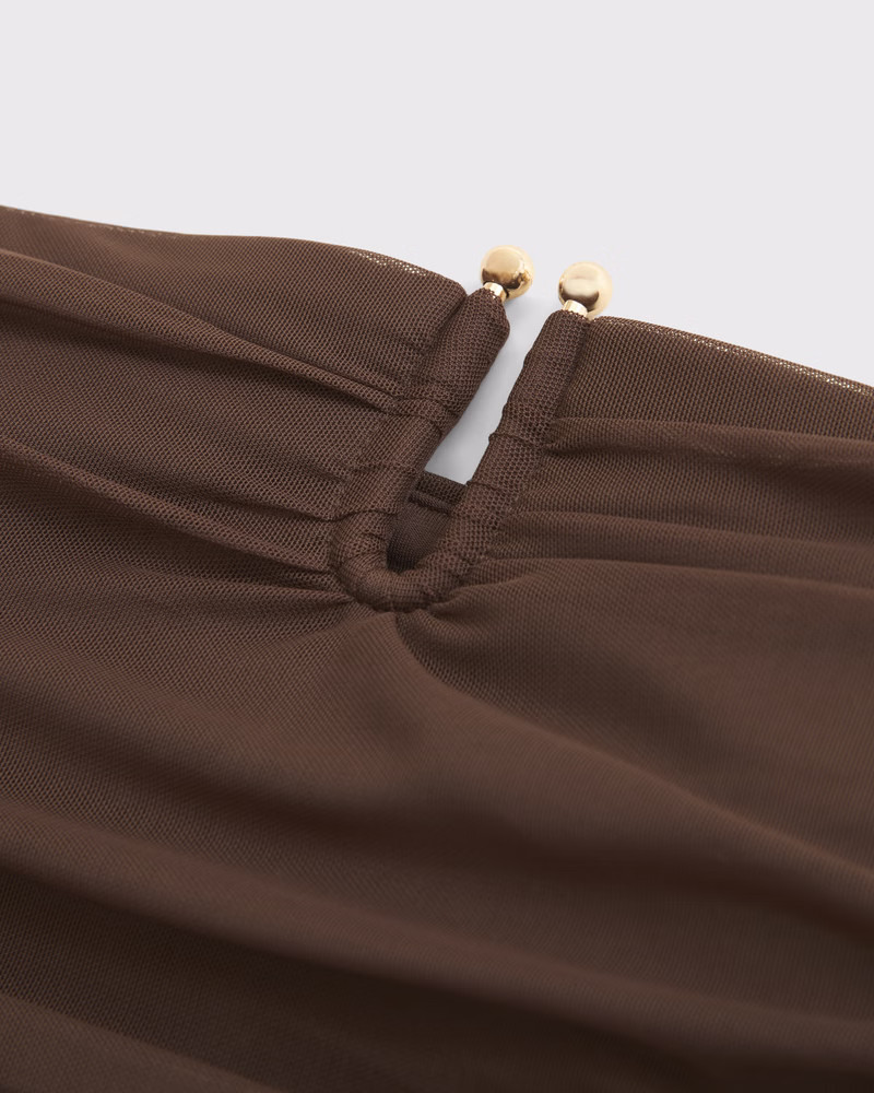 Bra-Free Mesh Hardware Tube Top | Abercrombie & Fitch (US)