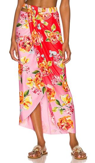 x REVOLVE Mimi Skirt in Pink & Red Blossom | Revolve Clothing (Global)