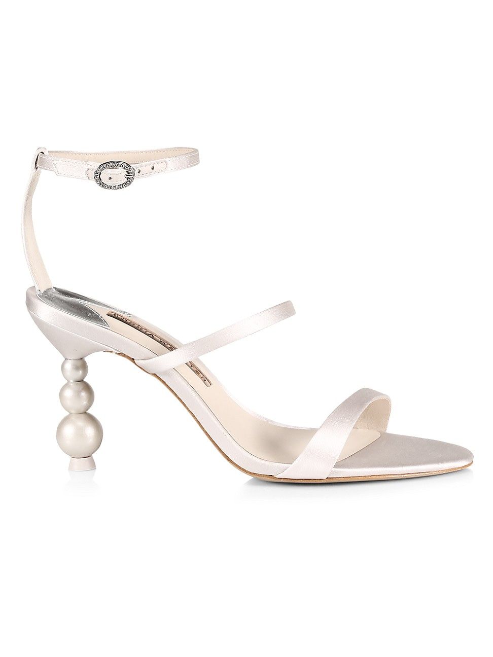 Rosalind Pearl Mid-Heel Sandals | Saks Fifth Avenue