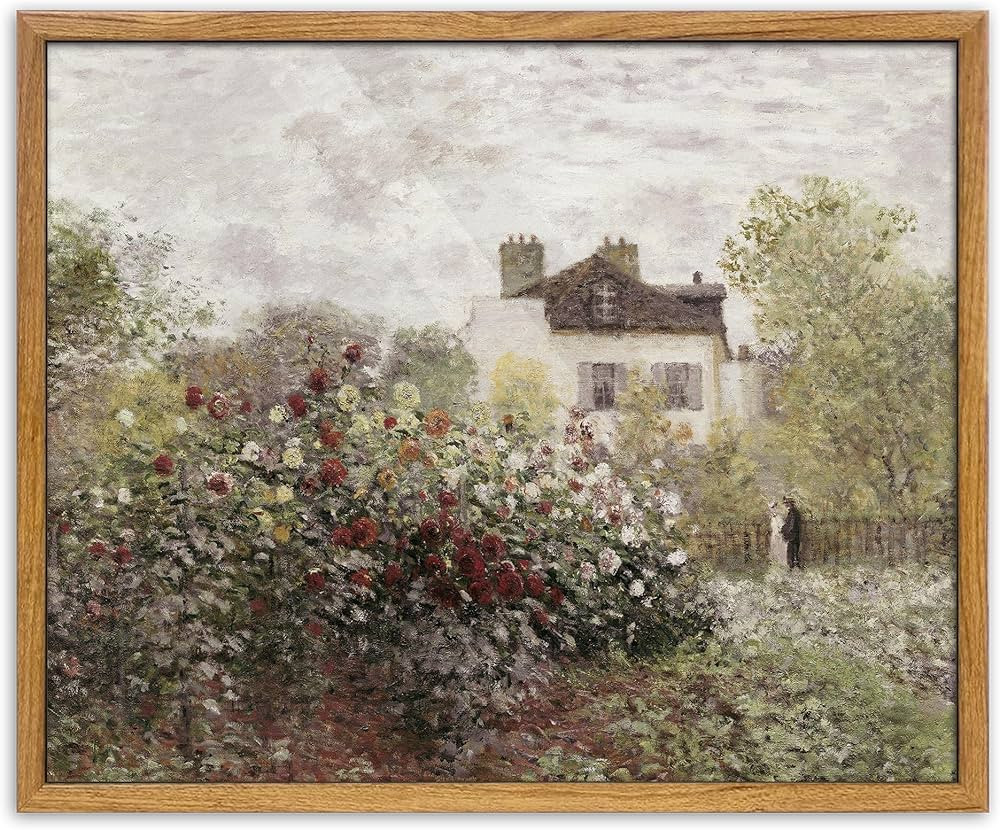 UPWOIGH Vintage Framed Wall Art,12x16in Claude Monet The Artist's Garden Art Print Poster,Impress... | Amazon (CA)