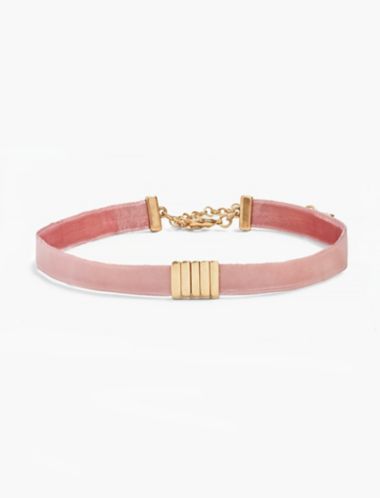 Lucky Brand Velvet Blush Choker - Gold | Lucky Brand