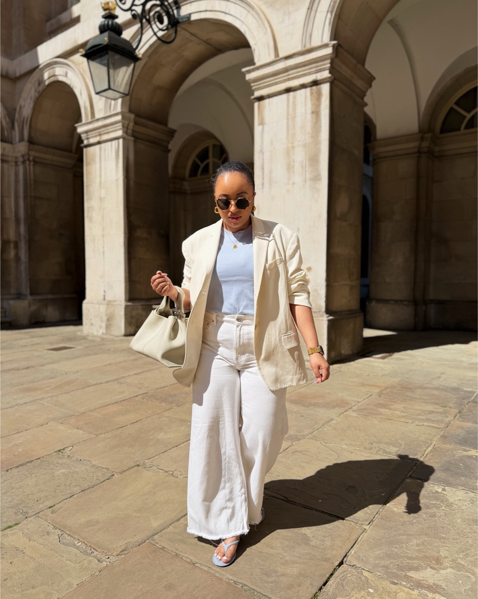 Simple minimal outfits with a pop of blue 

#LTKmidsize #LTKspring #LTKuk