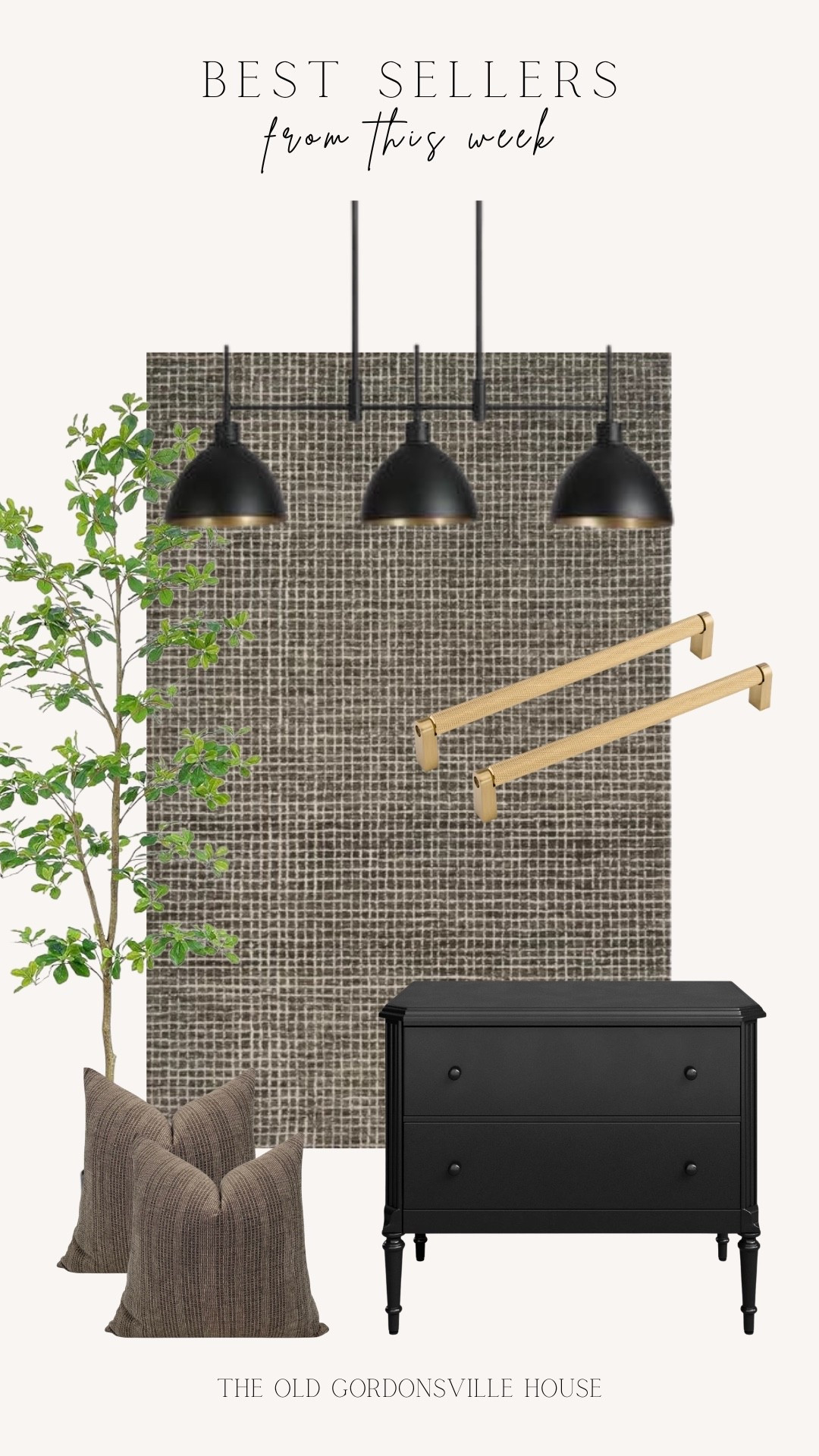 This week’s best sellers. ✨
 
Rug, chandelier, tree, cabinet, hardware, throw pillow, nightstands, side table, end table, neutral, modern, moody, living room, kitchen, bedroom, lighting, home decor ￼

#LTKHome