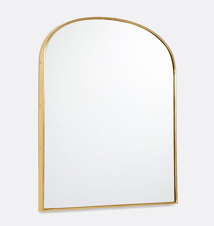 Arched Mantel Metal Framed Mirror | Rejuvenation