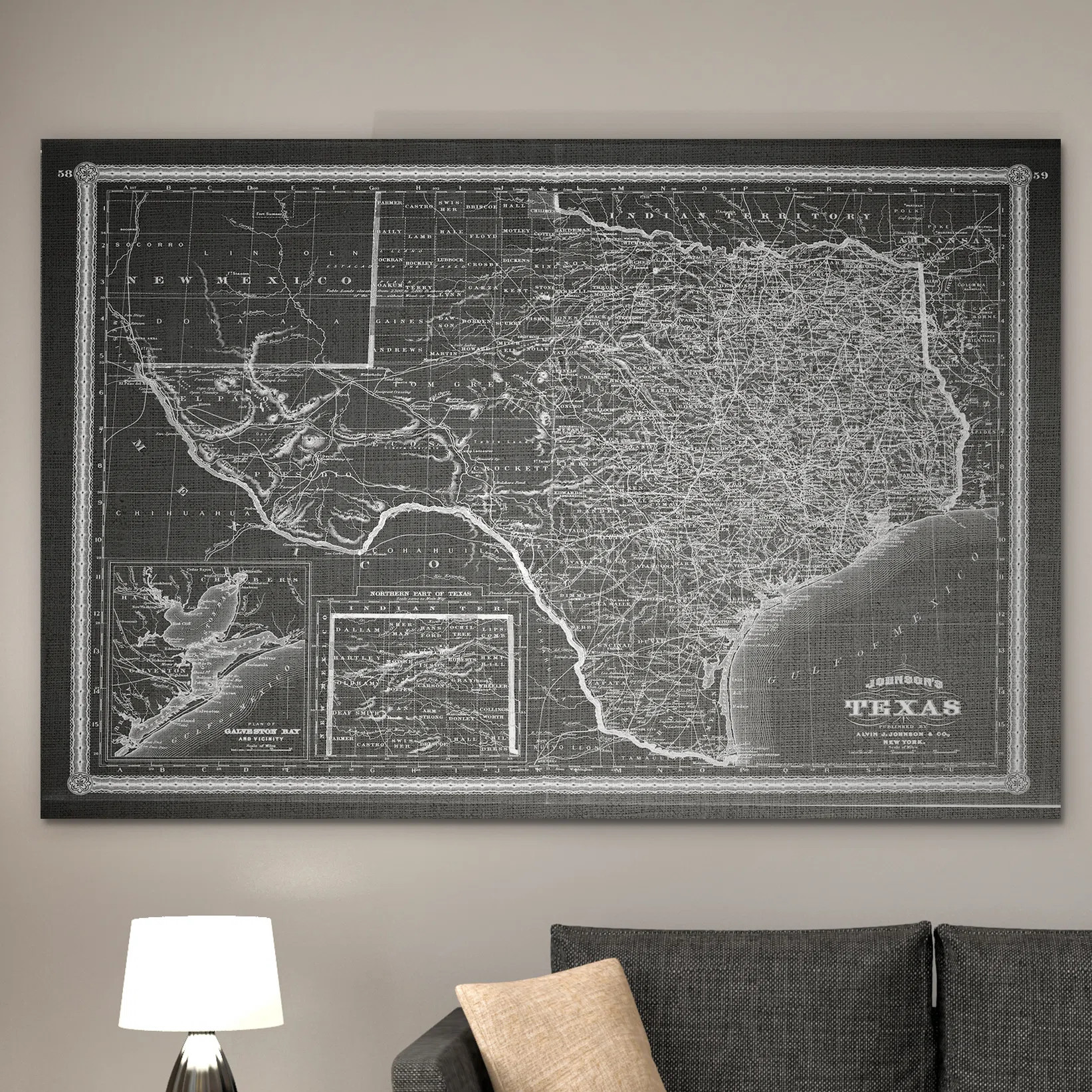 WexfordHome " Vintage Map Texas " & Reviews | Wayfair | Wayfair North America