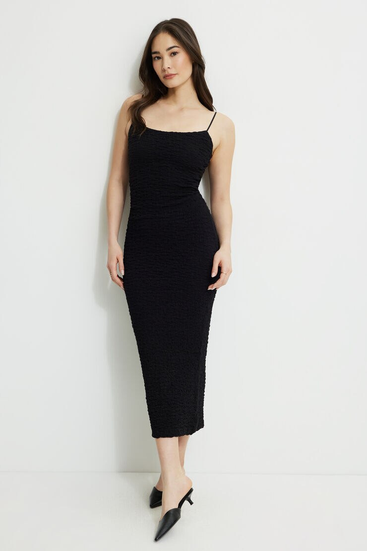 Simona Textured Maxi Dress | Dynamite Clothing