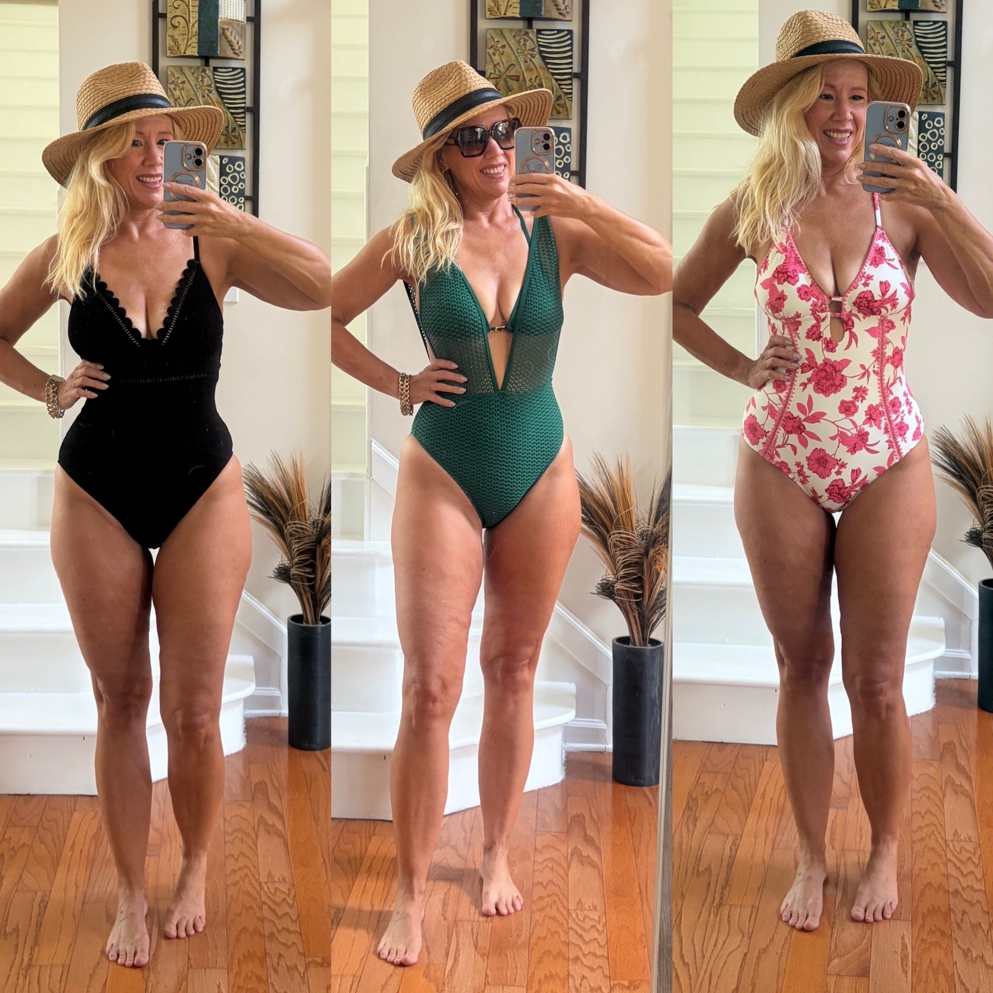 #giftedbyCupshe 🔥🔥🔥You can look HOT in one piece swimsuits by @cupshe Which one is your favorite? 

FYI: I’m 5‘7“| 143 lbs. I am wearing all 3 swimsuits in size M. True to size. Use code: sissi15 to enjoy 15% off!

#LTKOver40 #LTKSwim #LTKgrwm