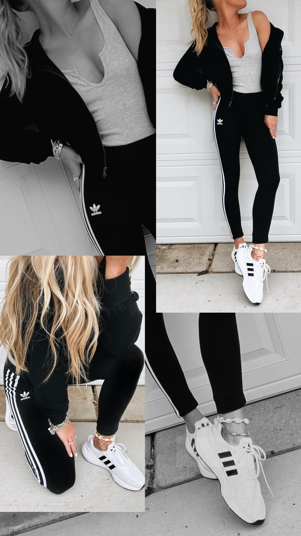Amazon Everything! 🖤
Paired a crop zip up hoodie with bodysuit, adidas leggings and adidas sneakers. I wear a size 6 in shoes and ordered the size 4.5 in bigkids! Bonus - they are on sale :)
•
adidas shoes, sneakers, running shoes, adidas, crop hoodie, crop zip up, bodysuits, amazon outfits, athleisure, everyday outfits

#LTKFitness #LTKsalealert #LTKshoecrush