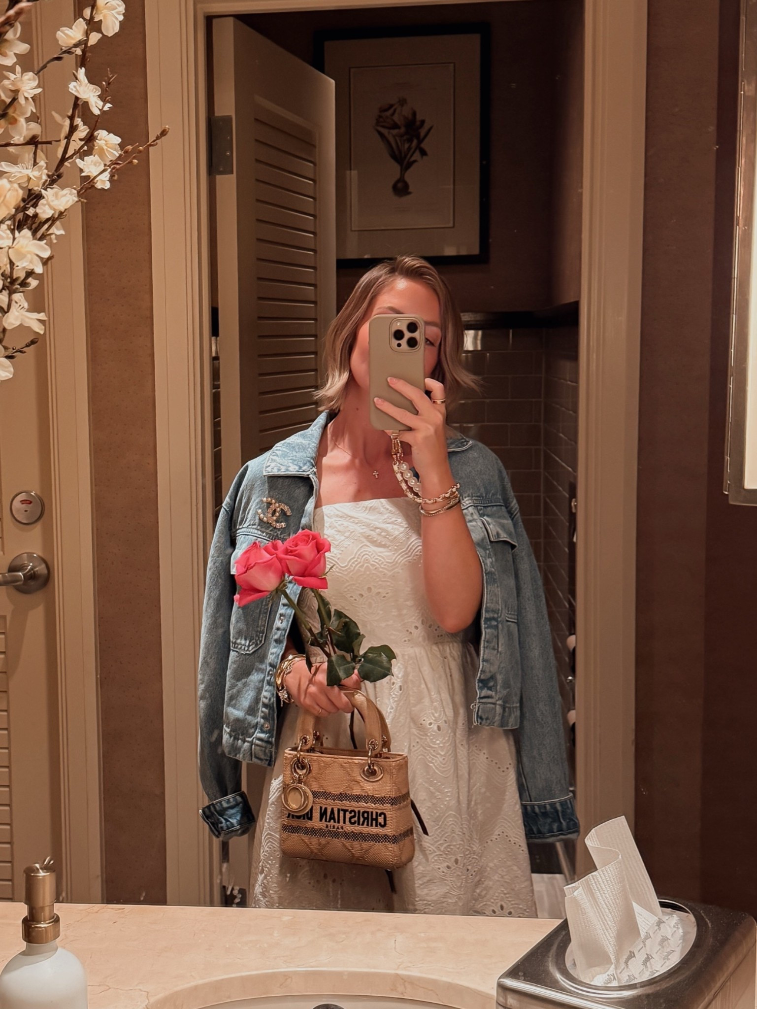 XS Target denim jacket / XS dress (code AMANDAW20 for 20% off at Anthologie)!

#LTKootd #LTKMothersDay #LTKSaleAlert