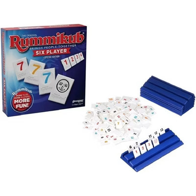 Rummikub Six Player Edition - The Classic Rummy Tile Game - More Tiles and More Players for More Fun! | Target