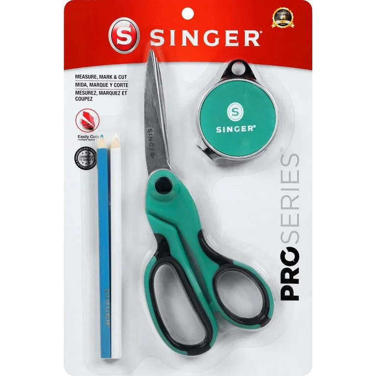 SINGER ProSeries Measure, Mark, Cut Combo Set, Retractable Tape Measure, Water Soluble Fabric Pen... | Walmart (US)