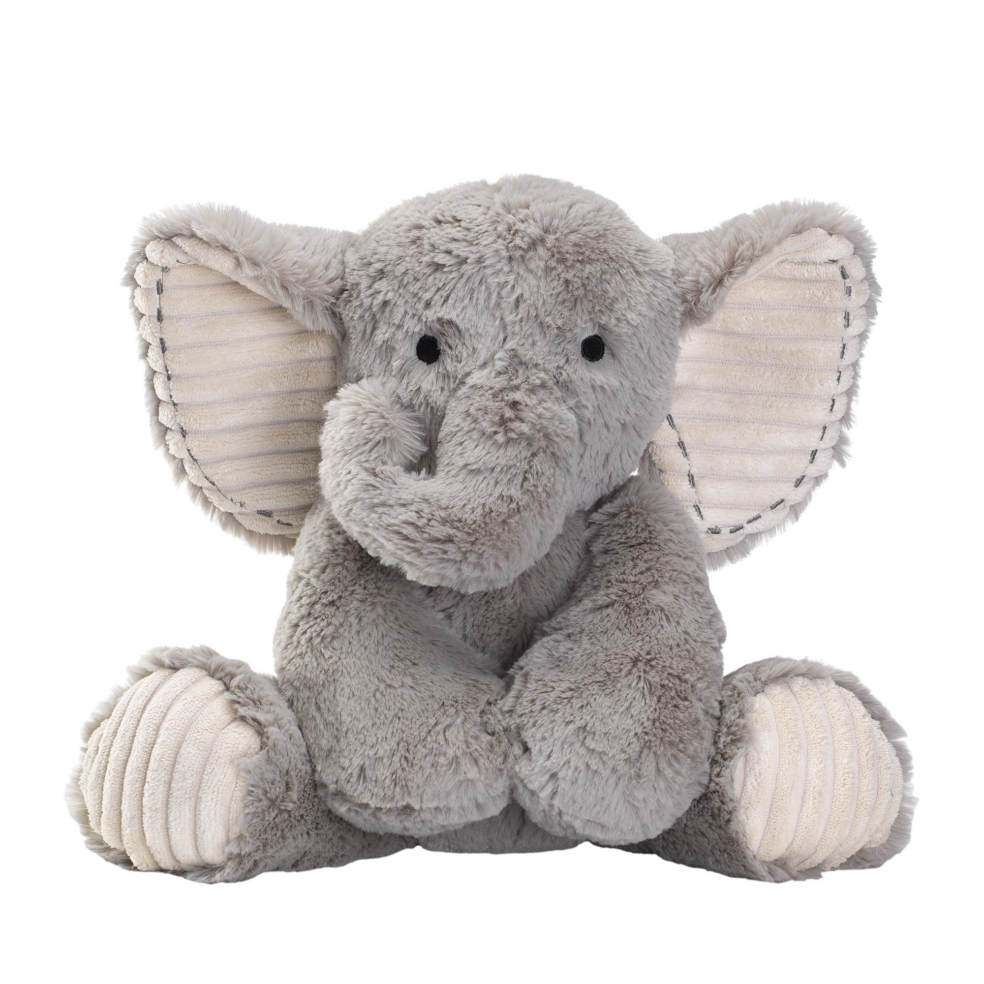 Lambs & Ivy Jungle Safari Gray Plush Elephant Stuffed Animal Toy - Jett | Walmart (US)