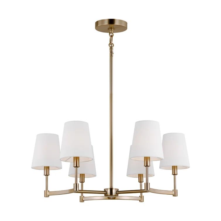 Cortasia White Bluffs 6 - Light Shaded Classic / Traditional Chandelier | Wayfair North America