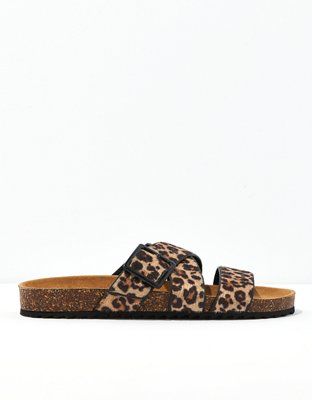 AE Animal Print Sandal | American Eagle Outfitters (US & CA)