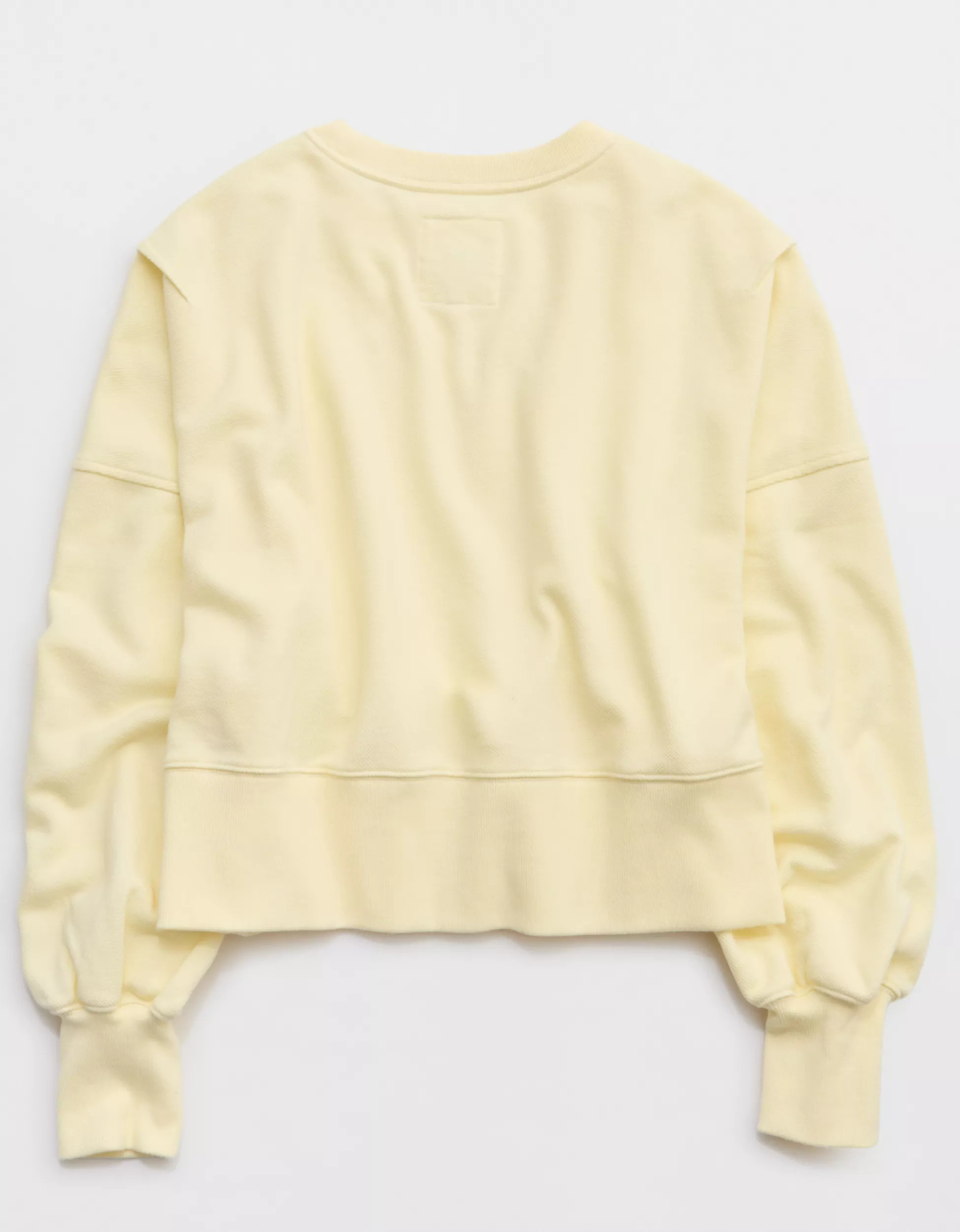Aerie Classic Crew Textured Sweatshirt | American Eagle Outfitters (US & CA)