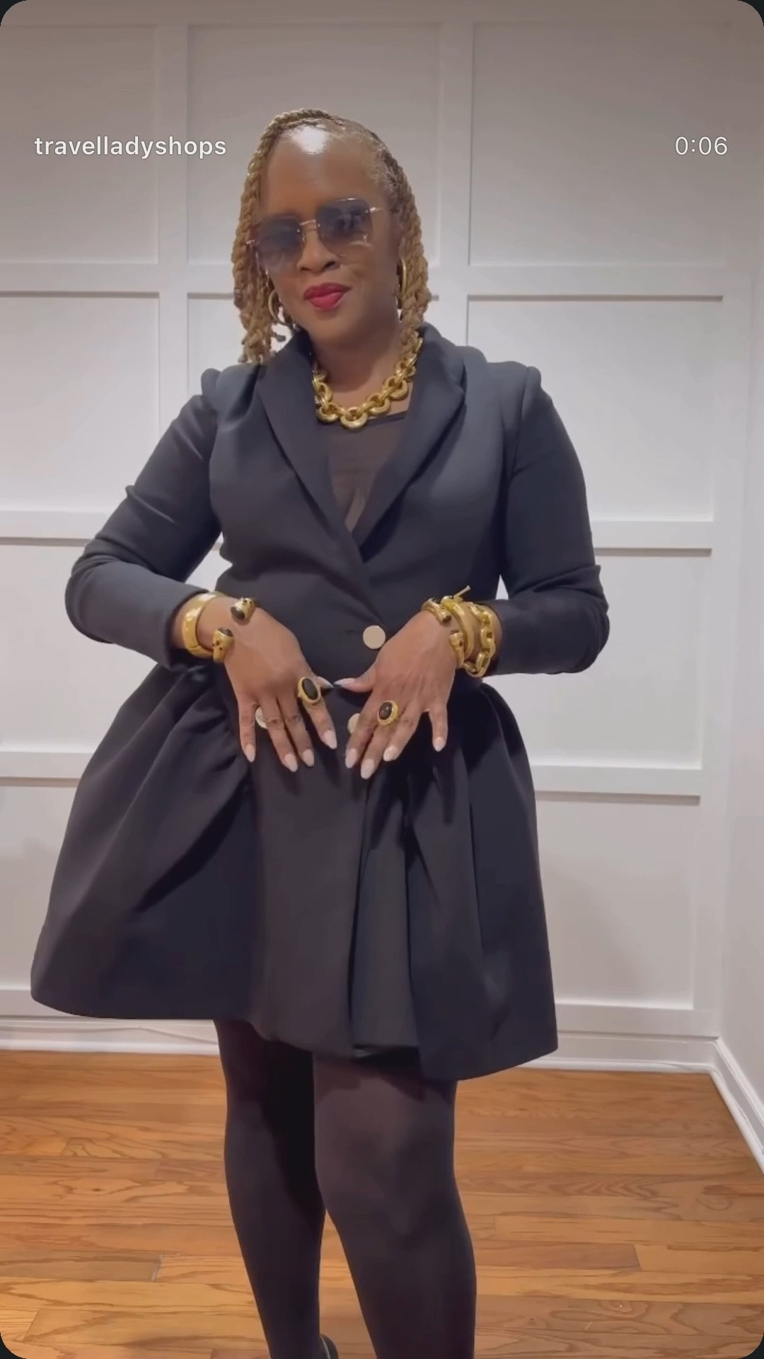 Gold chunky jewelry to elevate black and gold outfit 

#LTKootd #LTKGiftGuide #LTKHoliday