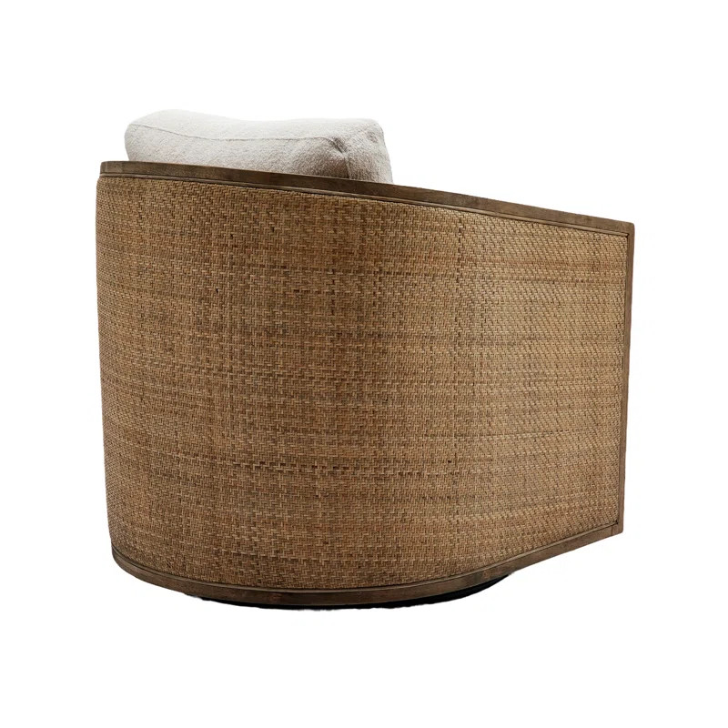 Antonina 30.12'' Wide Swivel Barrel Chair | Wayfair North America