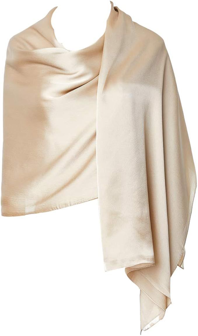 CYZLANN Women's Scarves 100% Silk Long Lightweight Scarfs for women | Amazon (US)