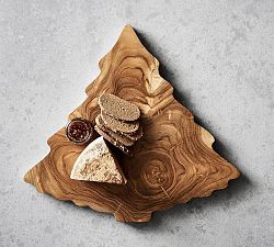Teak Wood Tree Cheese Board | Pottery Barn (US)