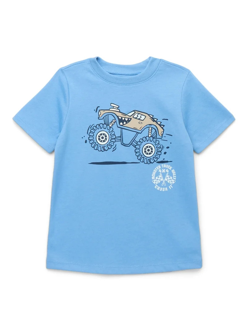 Garanimals Toddler Boy Short Sleeve Graphic T-Shirt, Sizes 18M-5T | Walmart (US)