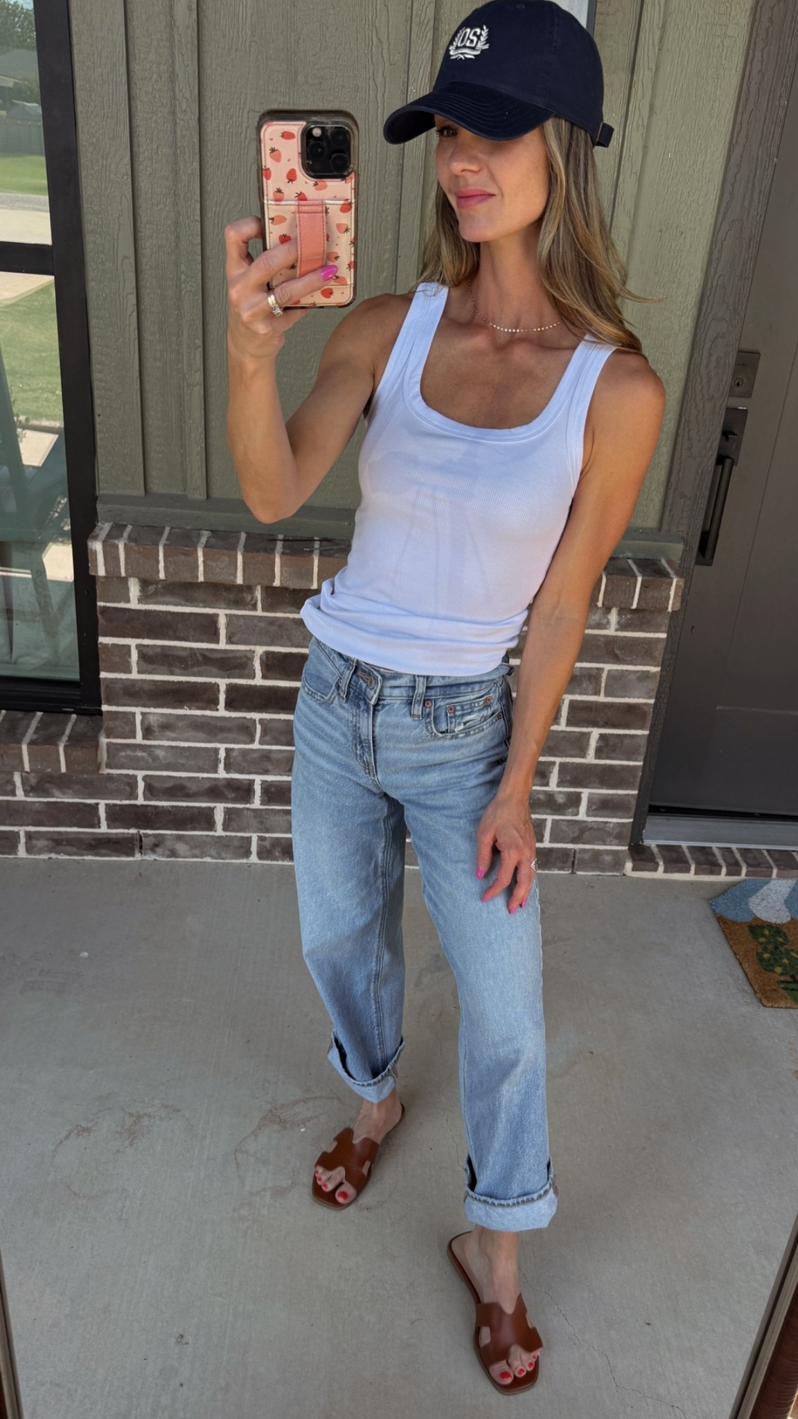 Small in top, 23’s in jeans! Jeans are on sale today! They are mid rise, no stretch, straight leg

#LTKootd #LTKgrwm #LTKPetite