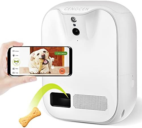 Pet Monitoring Camera Dog Treat Dispenser - CENGCEN Two-Way Audio HD WiFi Dog Camera with 130° View, | Amazon (US)