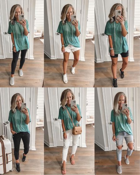 Amazon fashion amazon finds casual outfit ideas mom outfit pick up school
Drop off outfit short sleeve hoodie size small 

#LTKunder50
