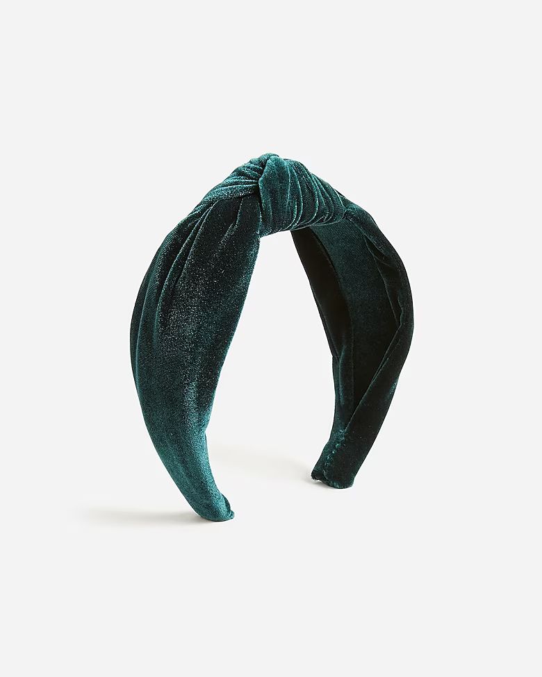 Velvet knot headband | J.Crew US