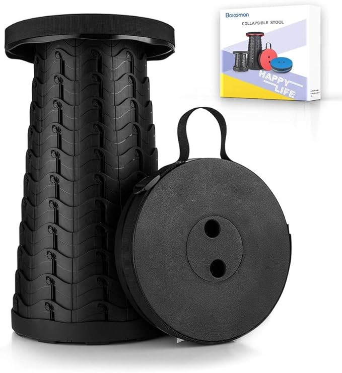 Upgraded Folding Stool Lightweight Yet More Sturdy with Load Capacity 400lbs Portable Collapsible... | Amazon (US)