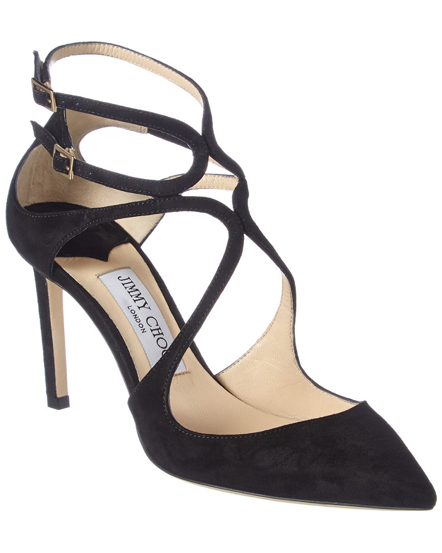 Jimmy Choo Lancer 85 Suede Pump | Ruelala
