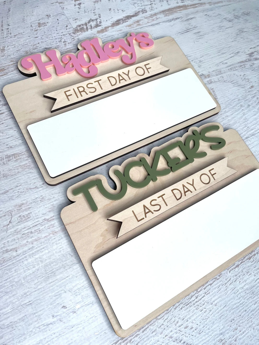 Personalized First and Last Day of School Sign Reusable First Day Sign Preschool Kindergarten Fir... | Etsy (US)