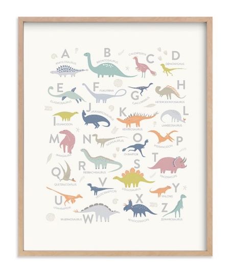 Inspire your little one's space with art like this unique piece, Alphabet Dinos by Teju Reval. Perfect for playroom or toddler boys bedroom dinosaur kids stuff gifts for kids

#LTKBaby #LTKFamily #LTKKids