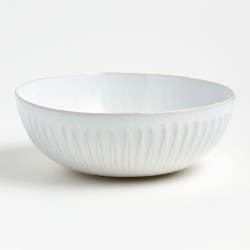 Dover White Serving Bowl + Reviews | Crate & Barrel | Crate & Barrel