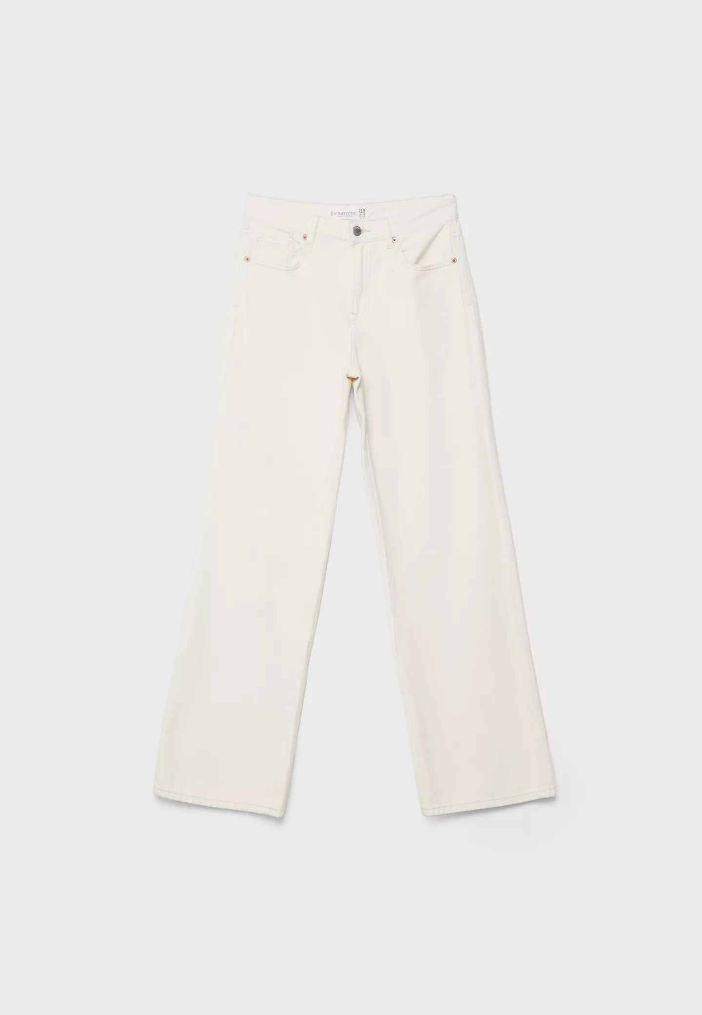 D92 straight wide jeans | Stradivarius (UK)