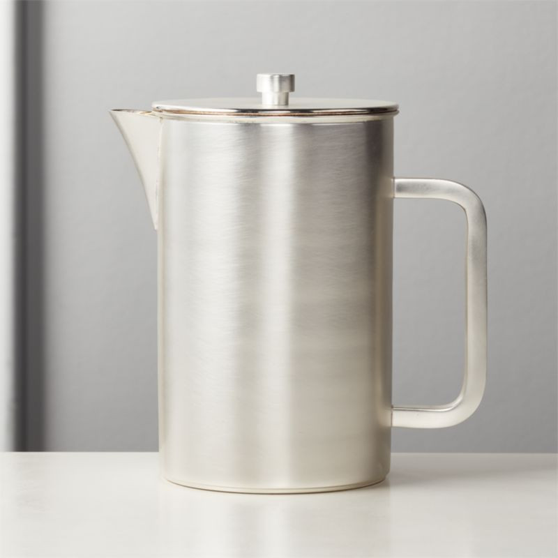 Petra Silver French PressCB2 Exclusive In stock and ready to ship.ZIP Code 55401Change Zip Code: ... | CB2